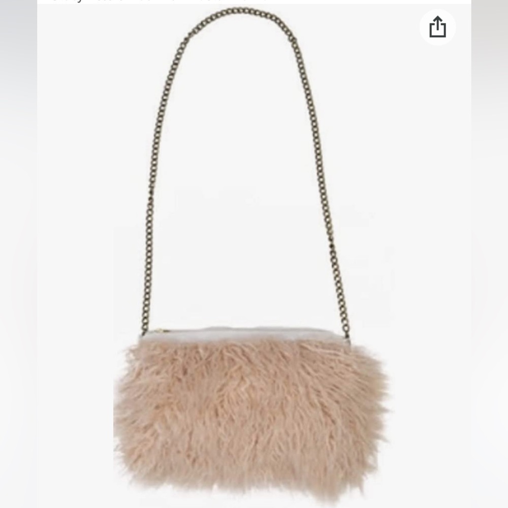 Stacy Kessler faux fur bag